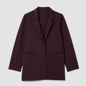 Eileen Fisher Washable Flex Ponte Long Blazer Casis